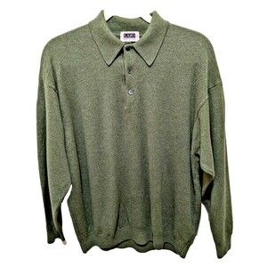 Lazo Men Sweater Made in Italy  Sz XL 52" Chest  70 Wool 20 Cashmere 10 Rayon